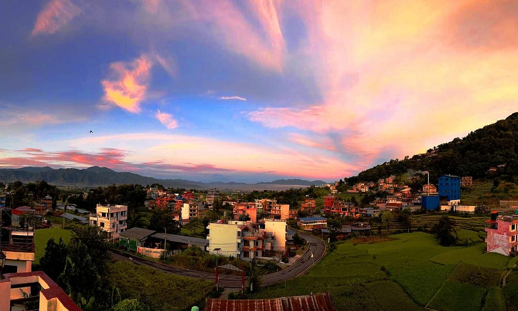 Niru Yoga Homestay with hiking sound healaing retreat Summer view.