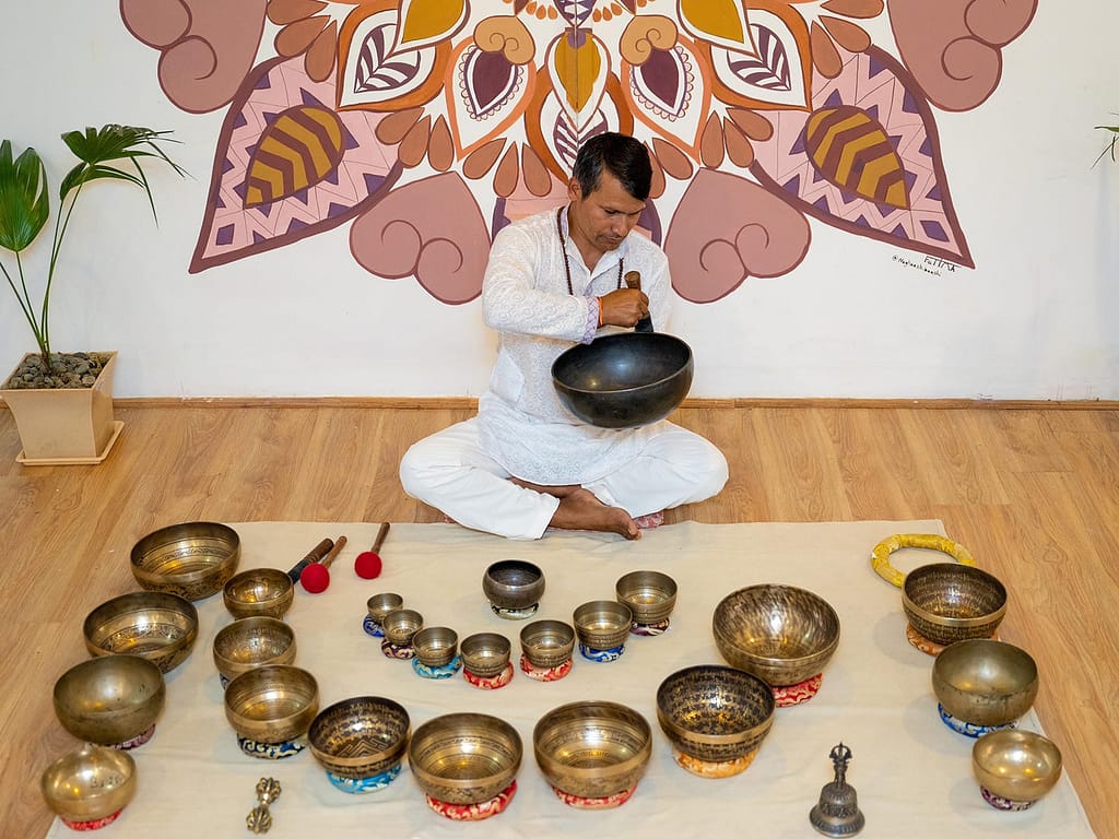 Yoga retreat hikin with Sound healing meditation Kathmandu Valley