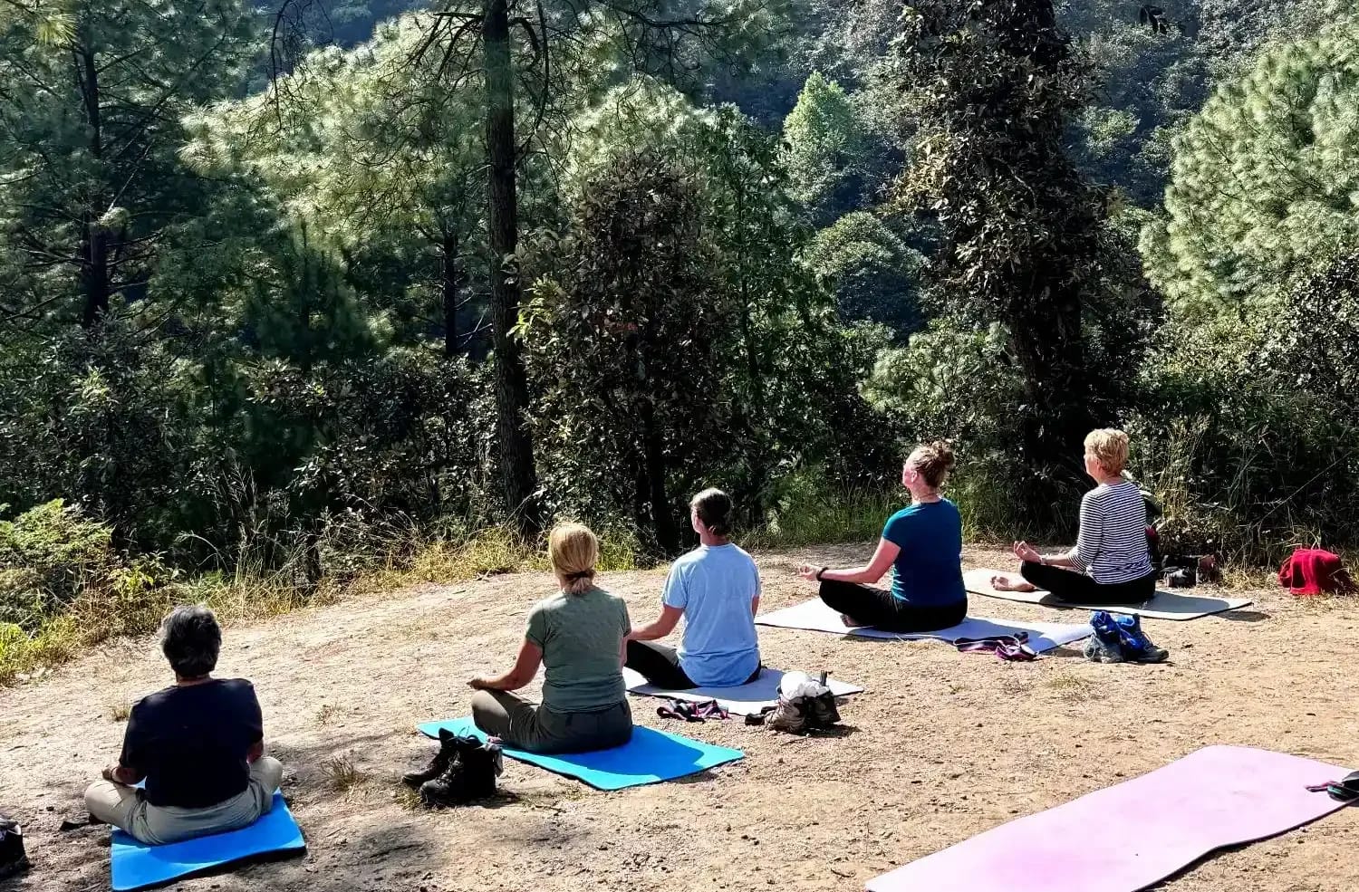 Yoga class at Niru Yoga Homestay wellness retreat in Nepal