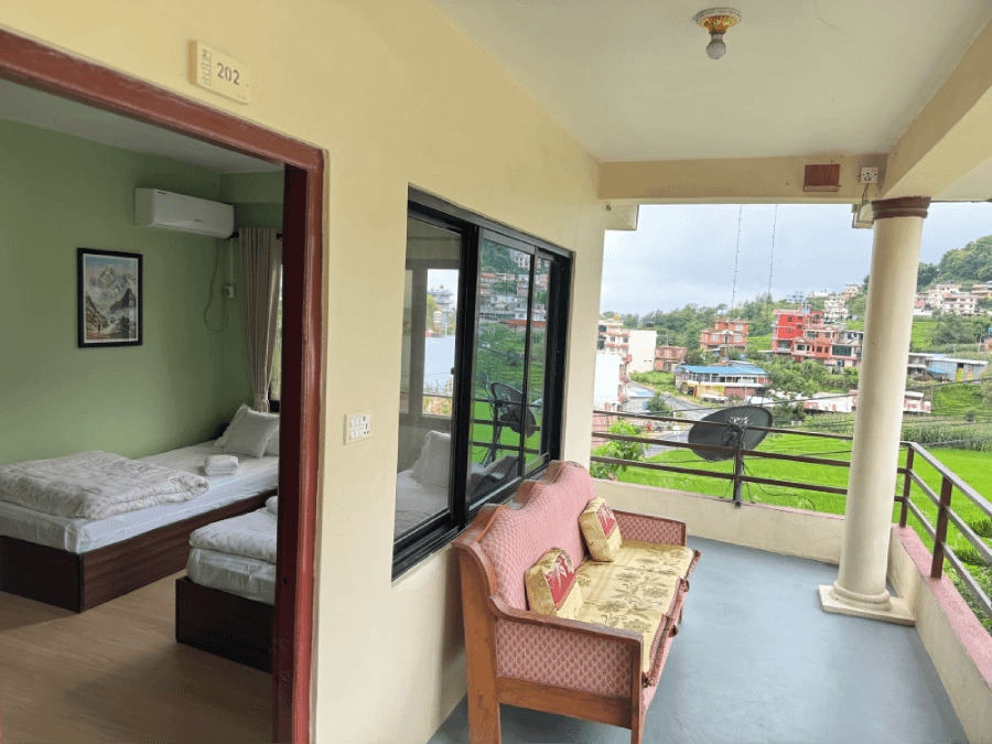 Comfortable accommodation for group yoga retreats in Nepal