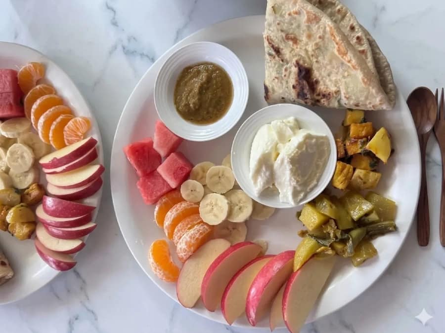 Healthy vegetarian meals for a group yoga retreat in Nepal