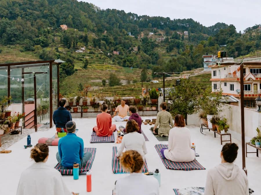 Private group yoga retreat at Niru Yoga Homestay in Nepal
